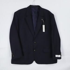 Oak Hill Blazer Mens 52 Long Navy Blue Perfect‎ Fit Business Formal Office New
